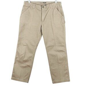Carhartt Men's Tan Utility Work Twill‎ Pants Size 40x30 Relaxed Fit Carpenter